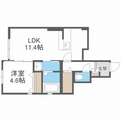 ボワールアビオン博多Ａ棟の物件間取画像